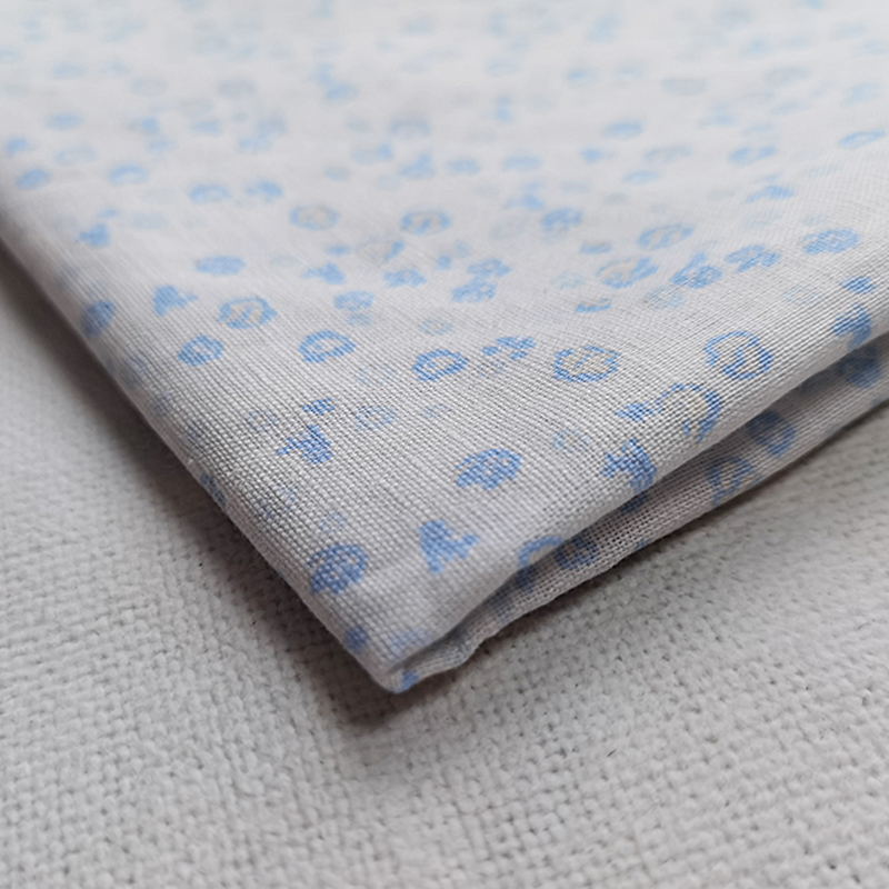 100% pure ramie print fabric